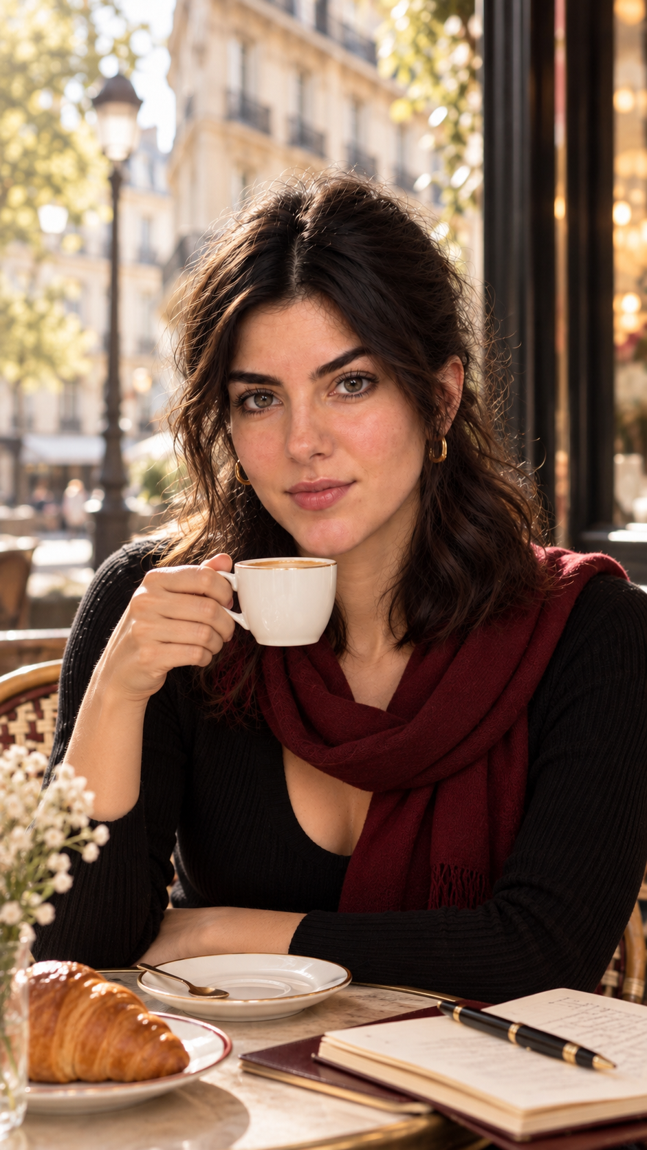 The Chic French Club at a Parisian café