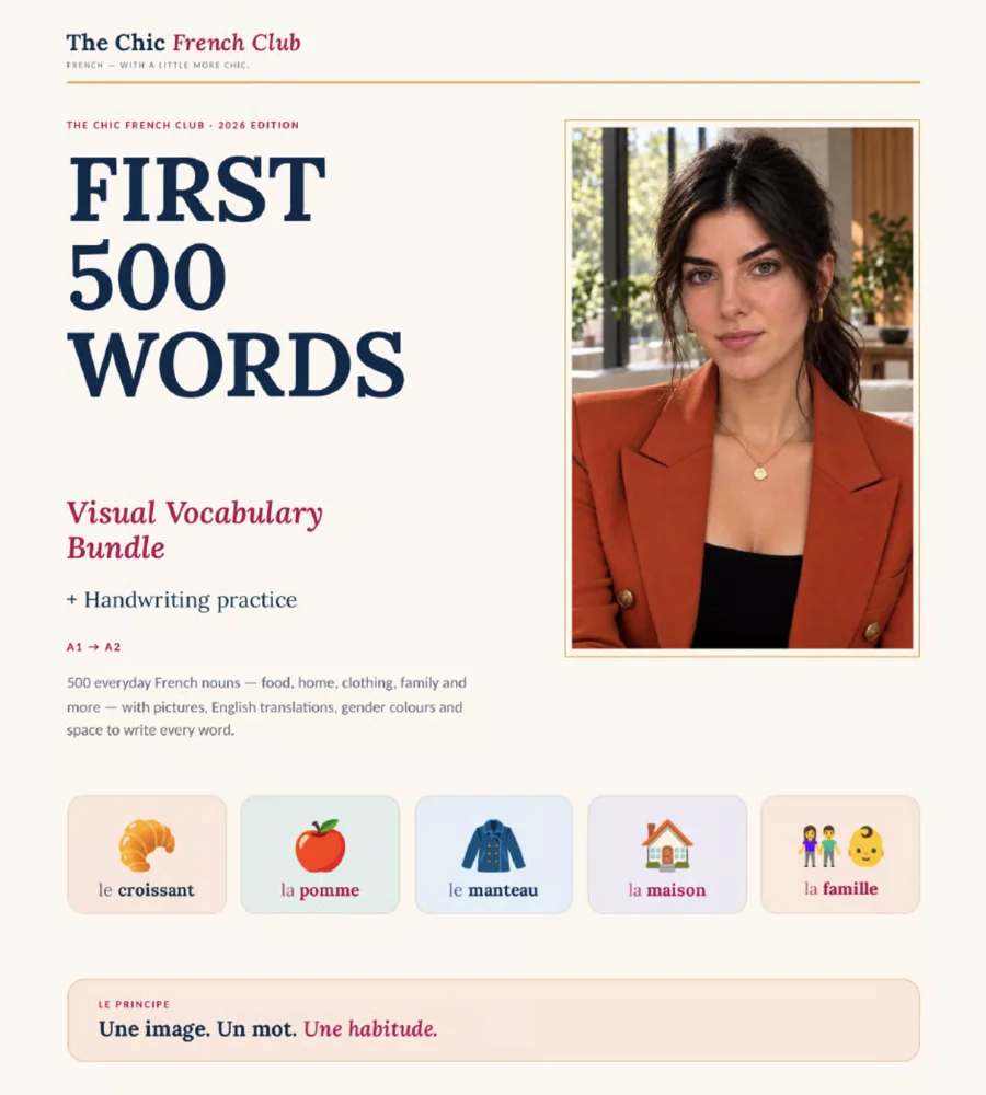 First 500 French Words workbook cover