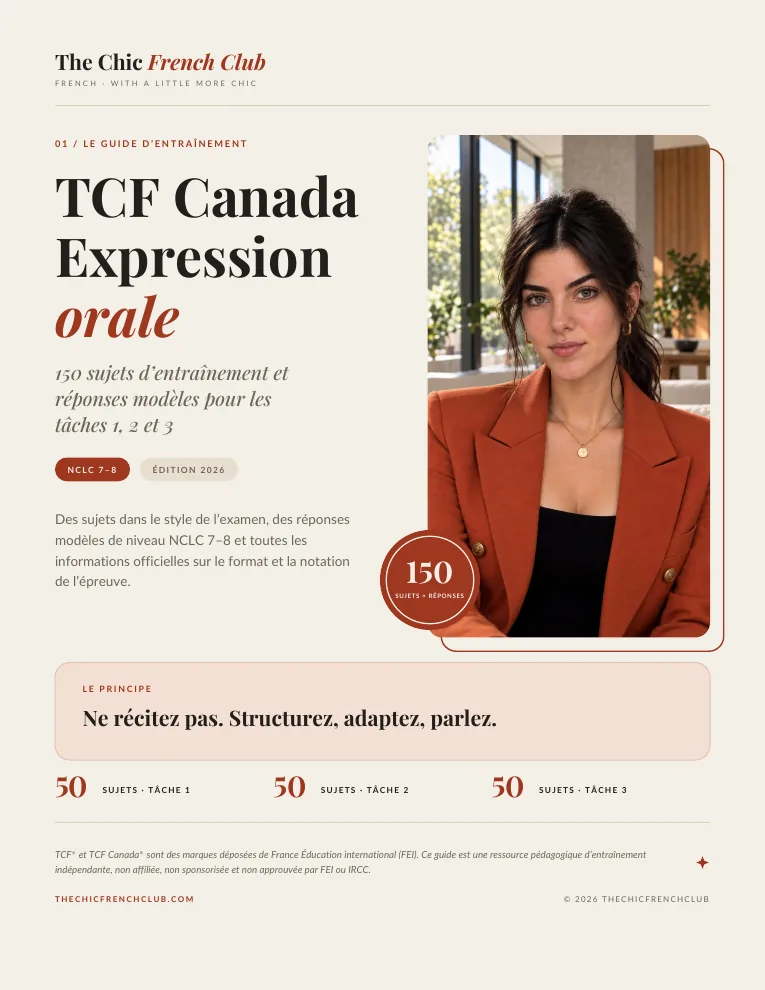 TCF Canada Expression Orale 2026 guide cover